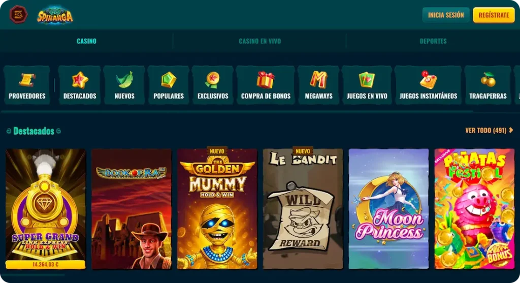  juegos del casino spinanga